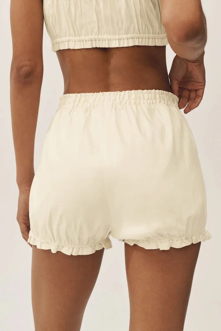 Linen Blend Riviera Bloomer Short