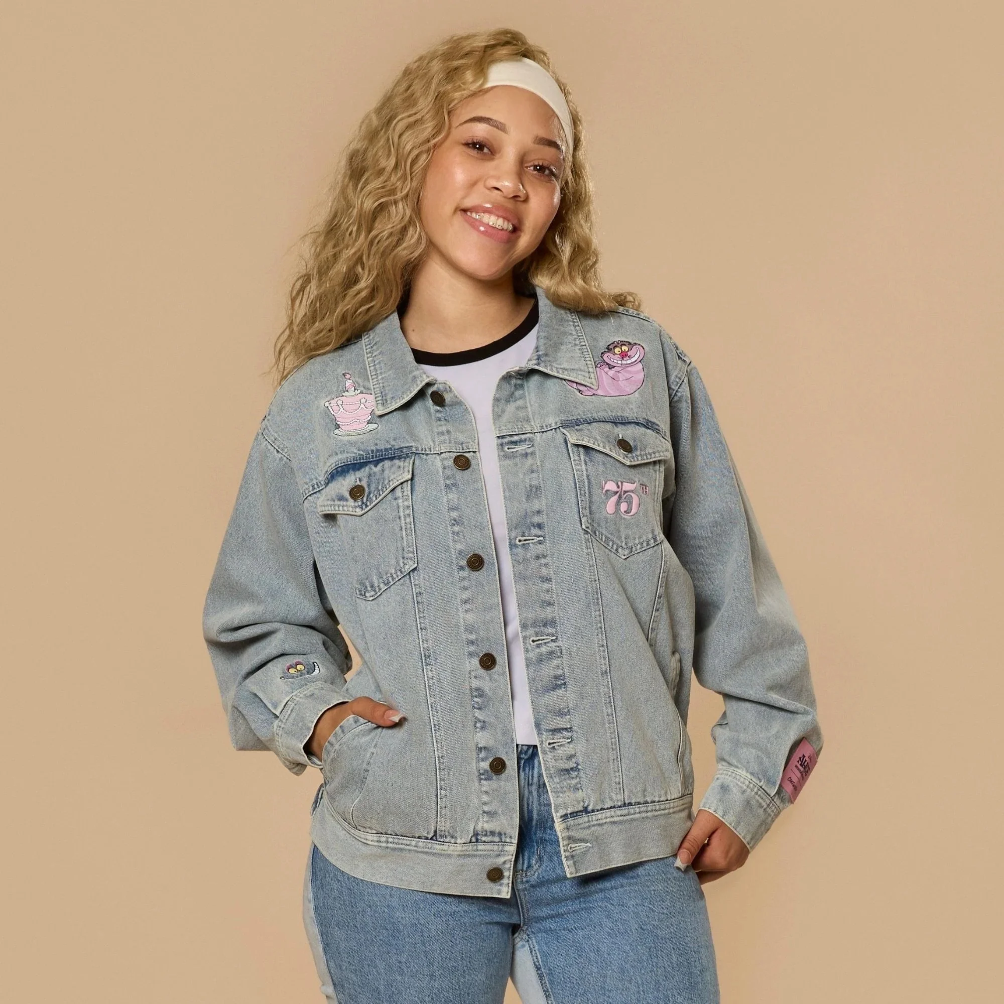 Alice in Wonderland Anniversary Denim Jacket