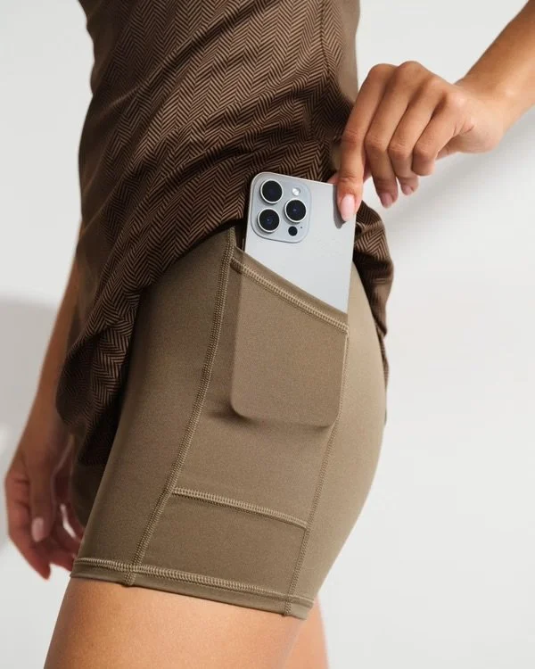 YPB studioFLEX Scrunchie Strap Mini Dress