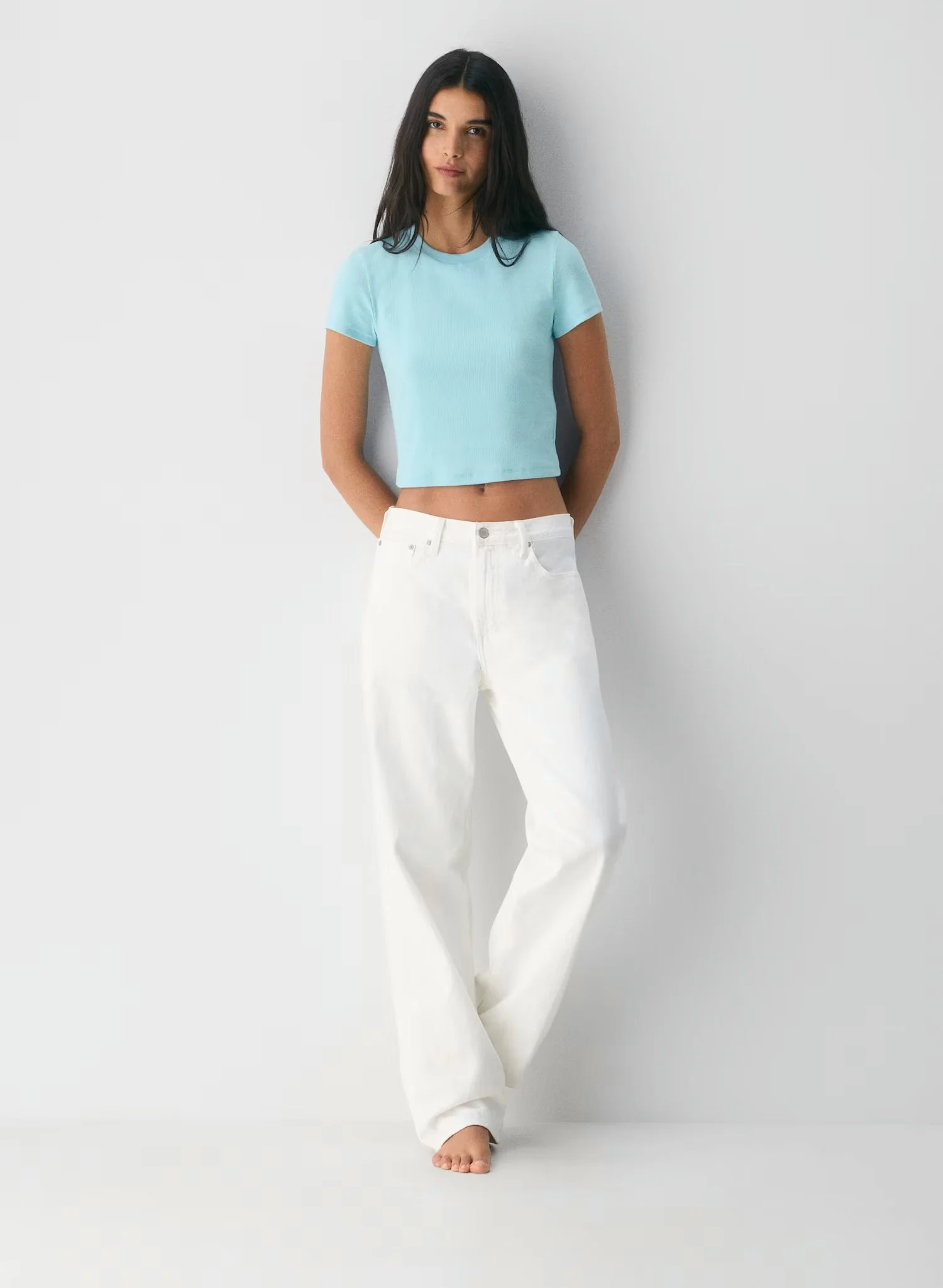 HomeStretch Rib Tune Waist T-Shirt