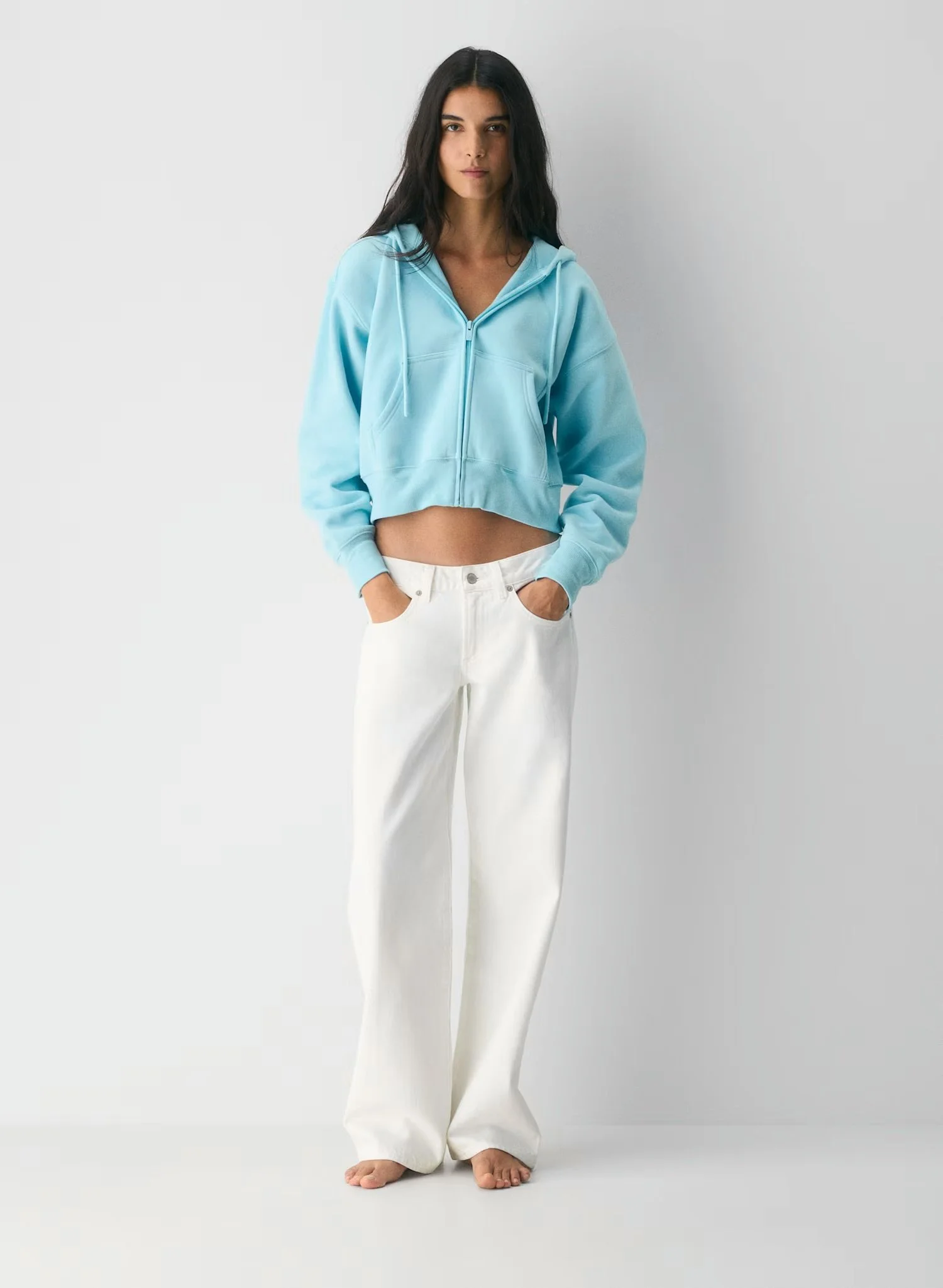 Cozy Sweatfleece Boyfriend Boxy Zip Hoodie