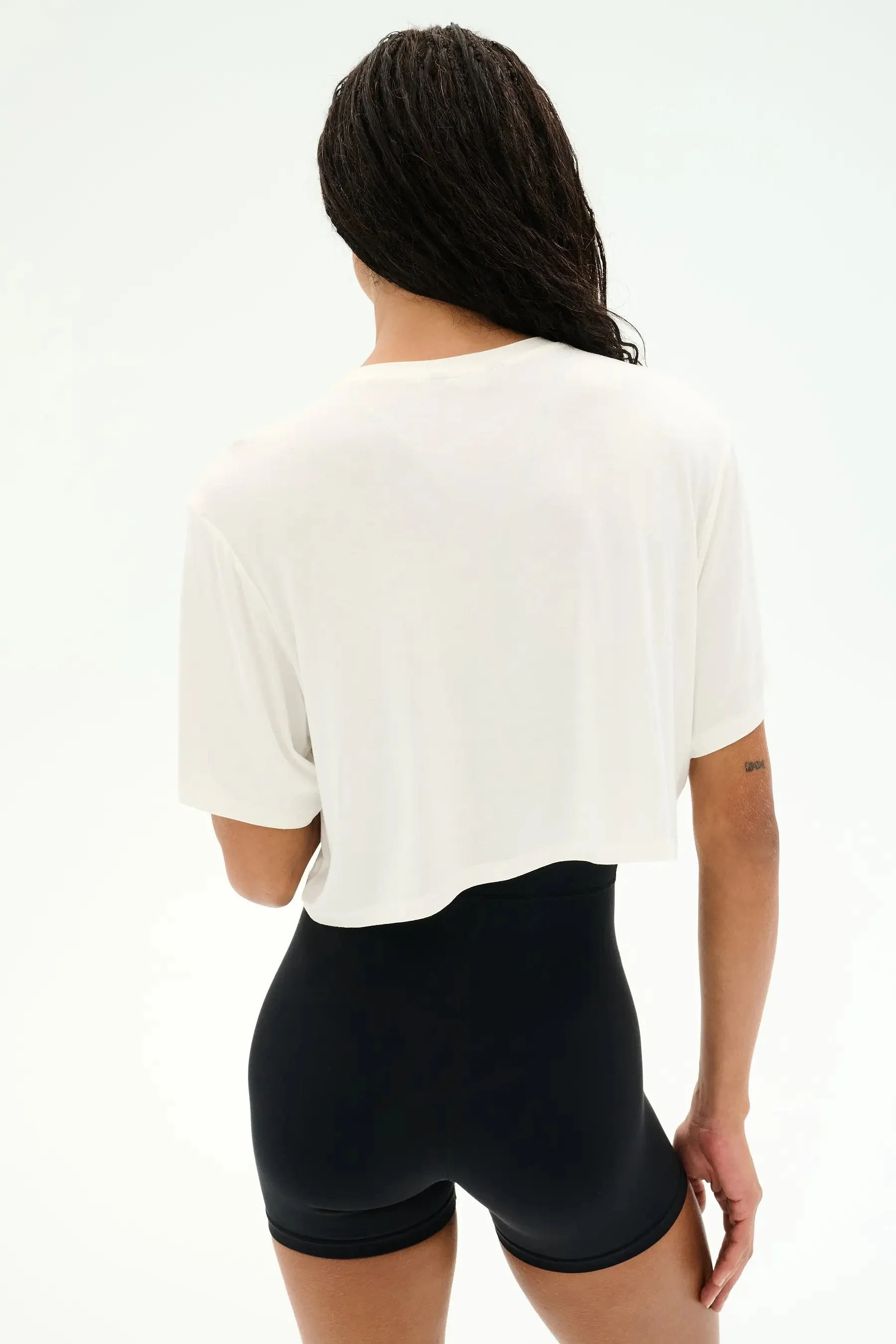 Djuna Oversized Crop Jersey Tee