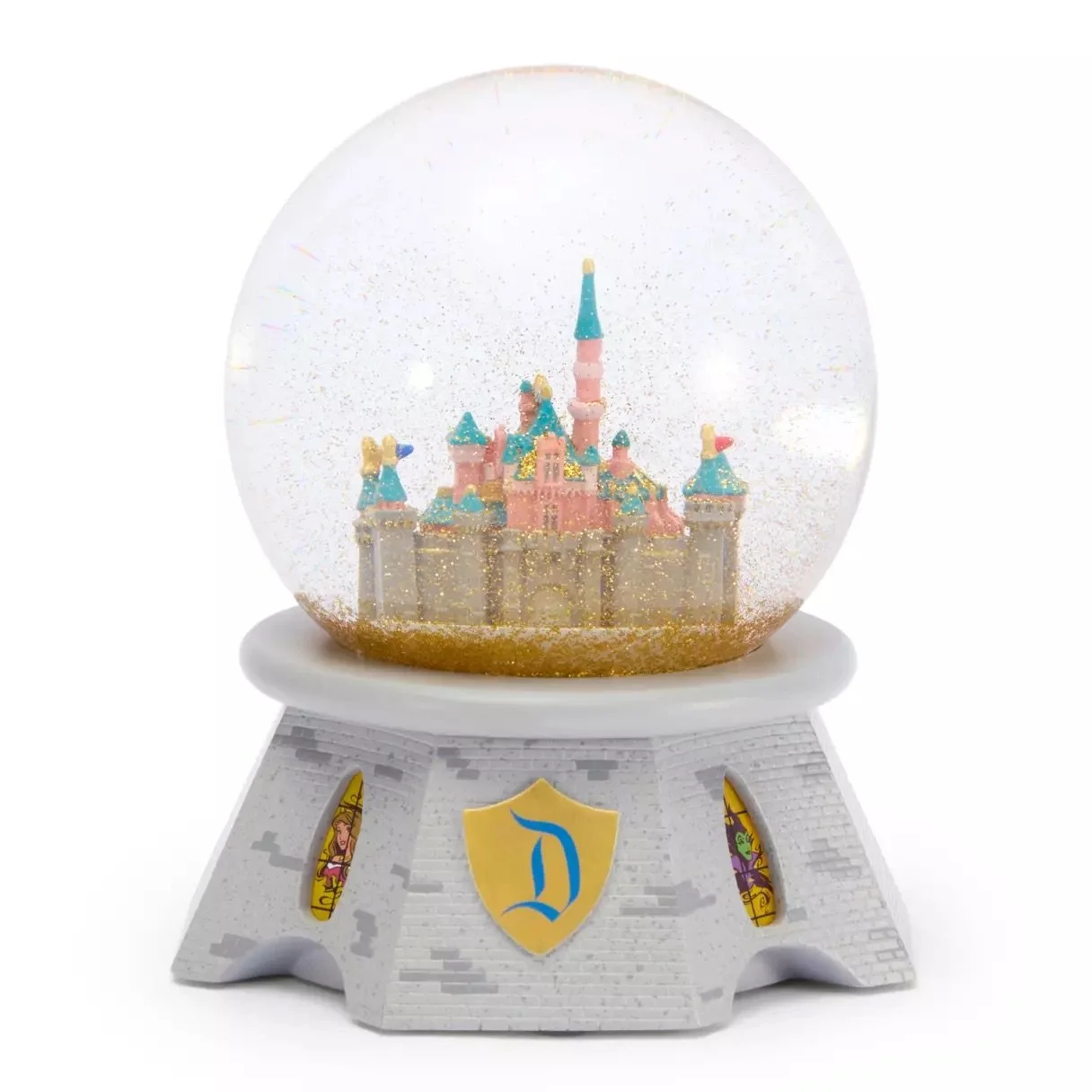 Sleeping Beauty Castle Light-Up Snow Globe