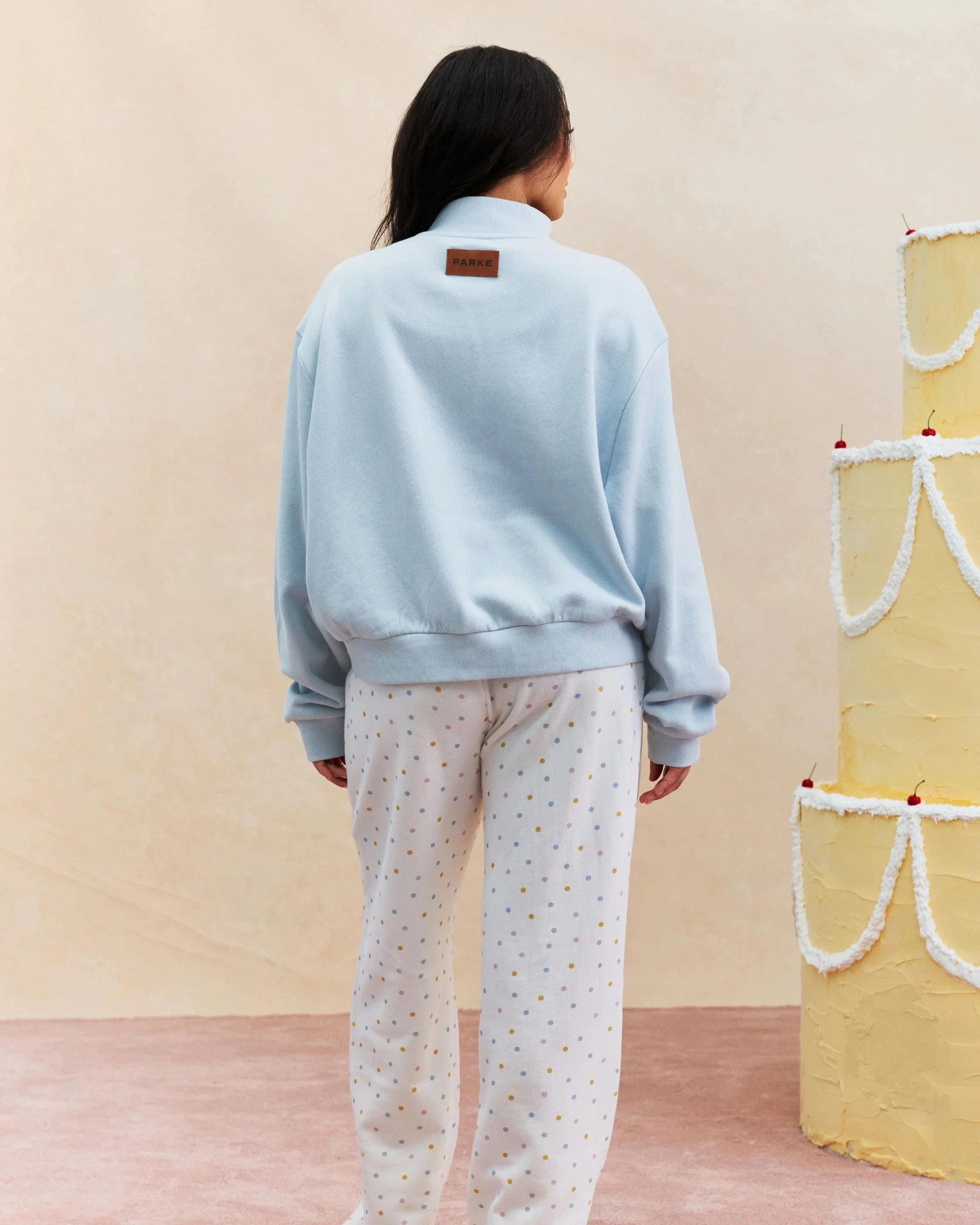 Zip Up Mockneck - Frosting