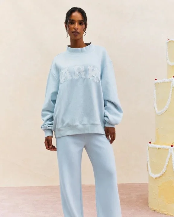 Varsity Mockneck - Frosting