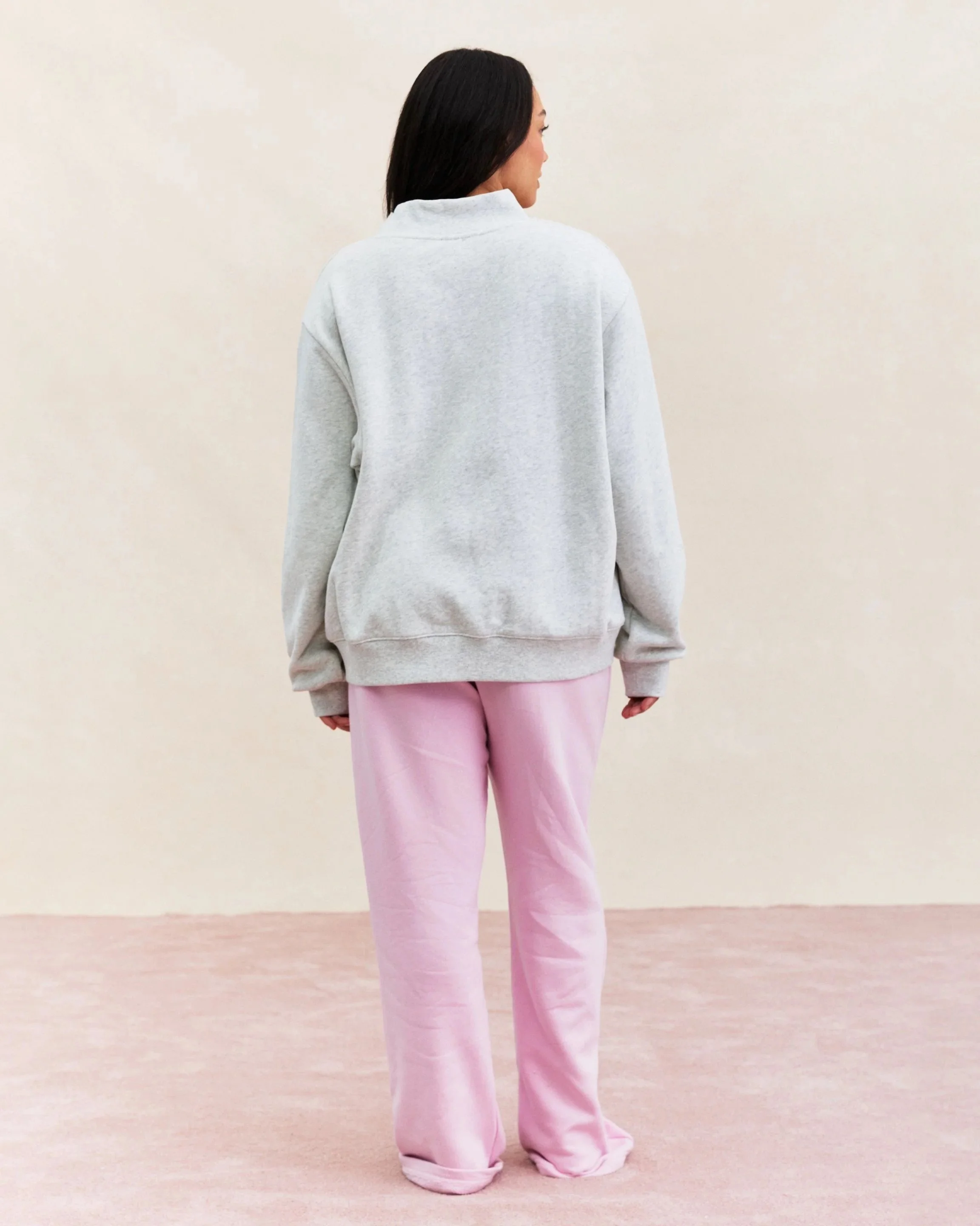 Patchwork Varsity Mockneck