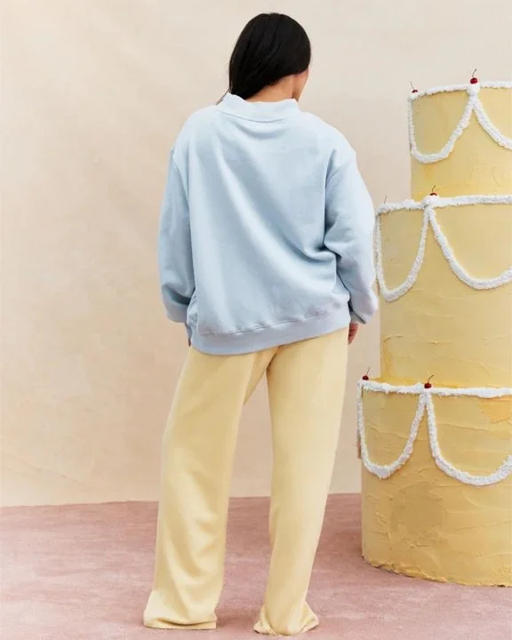 Varsity Mockneck - Blueberry Lemonade