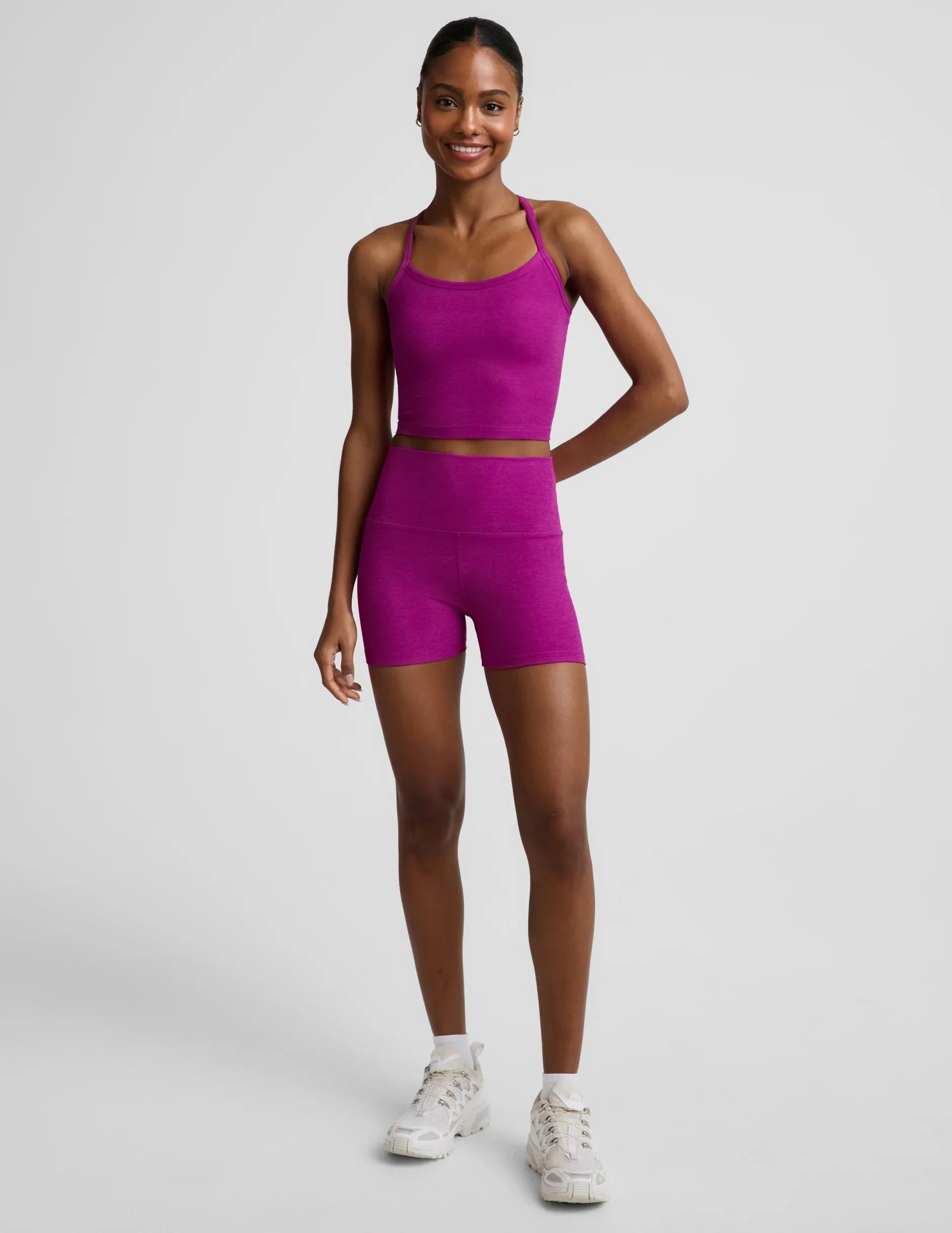 Spacedye Slim Racerback Cropped Tank