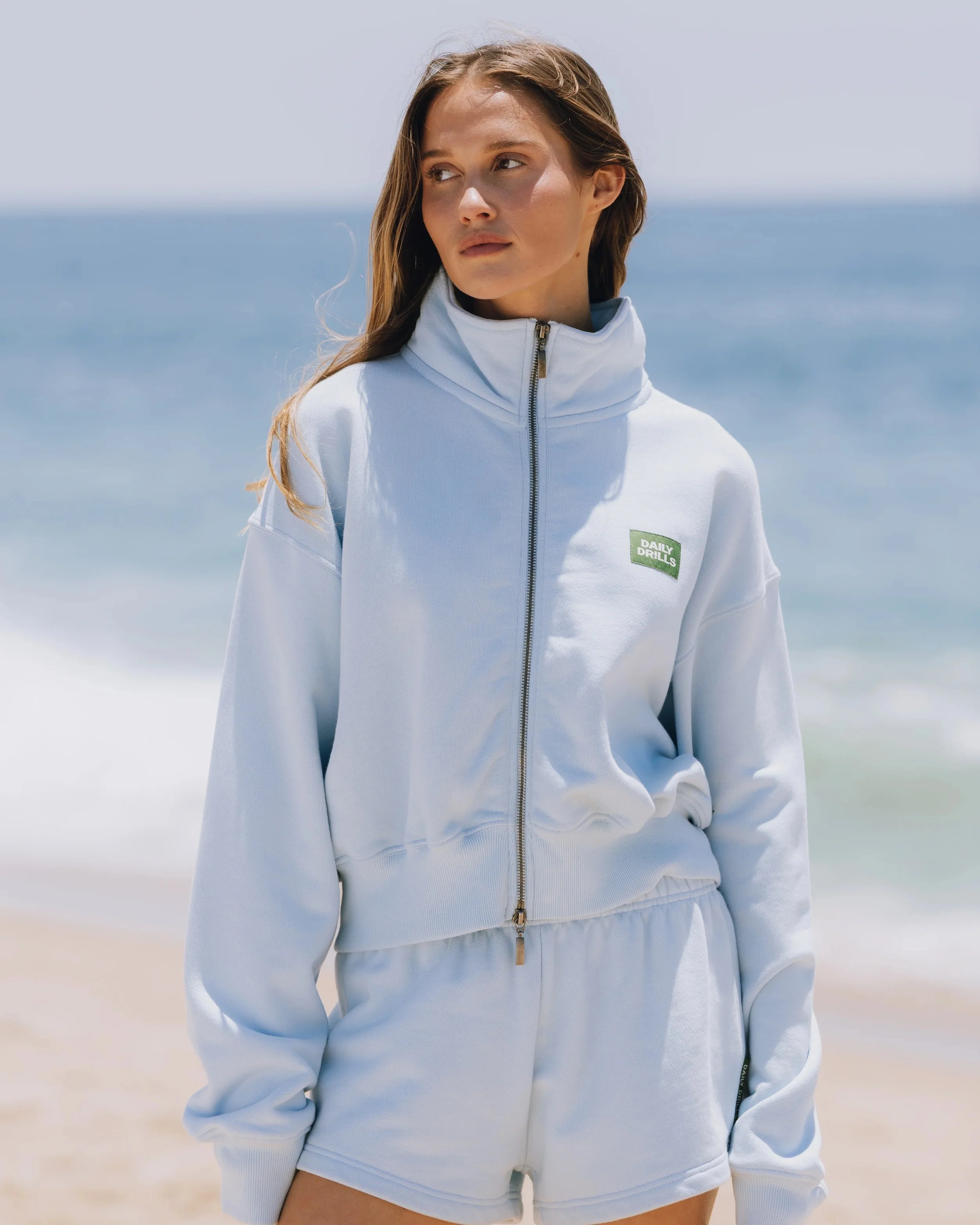 Heavyweight Funnel Neck Double Zip