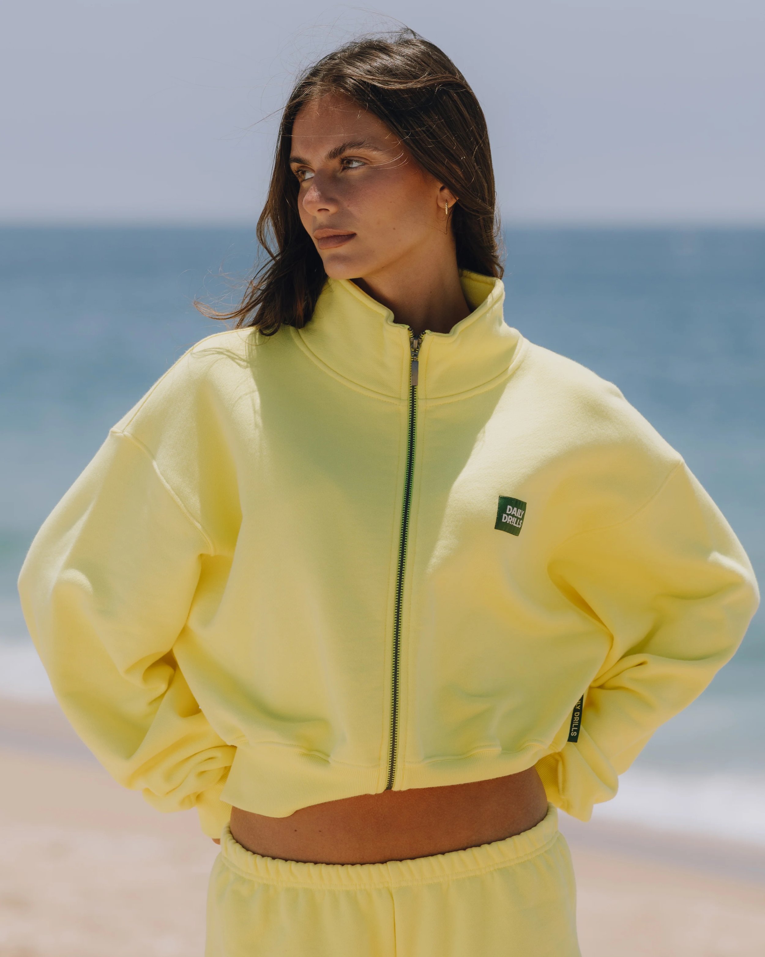 Heavyweight Funnel Neck Double Zip