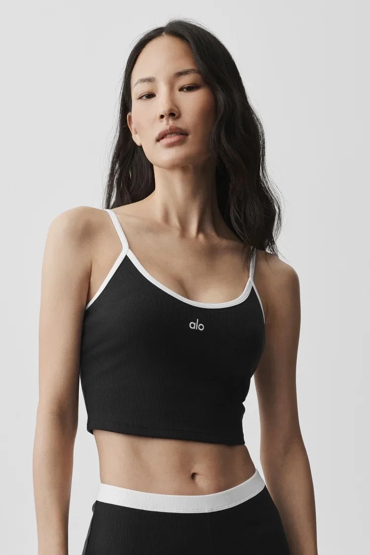 Goddess Ribbed First Pick Bra Tank