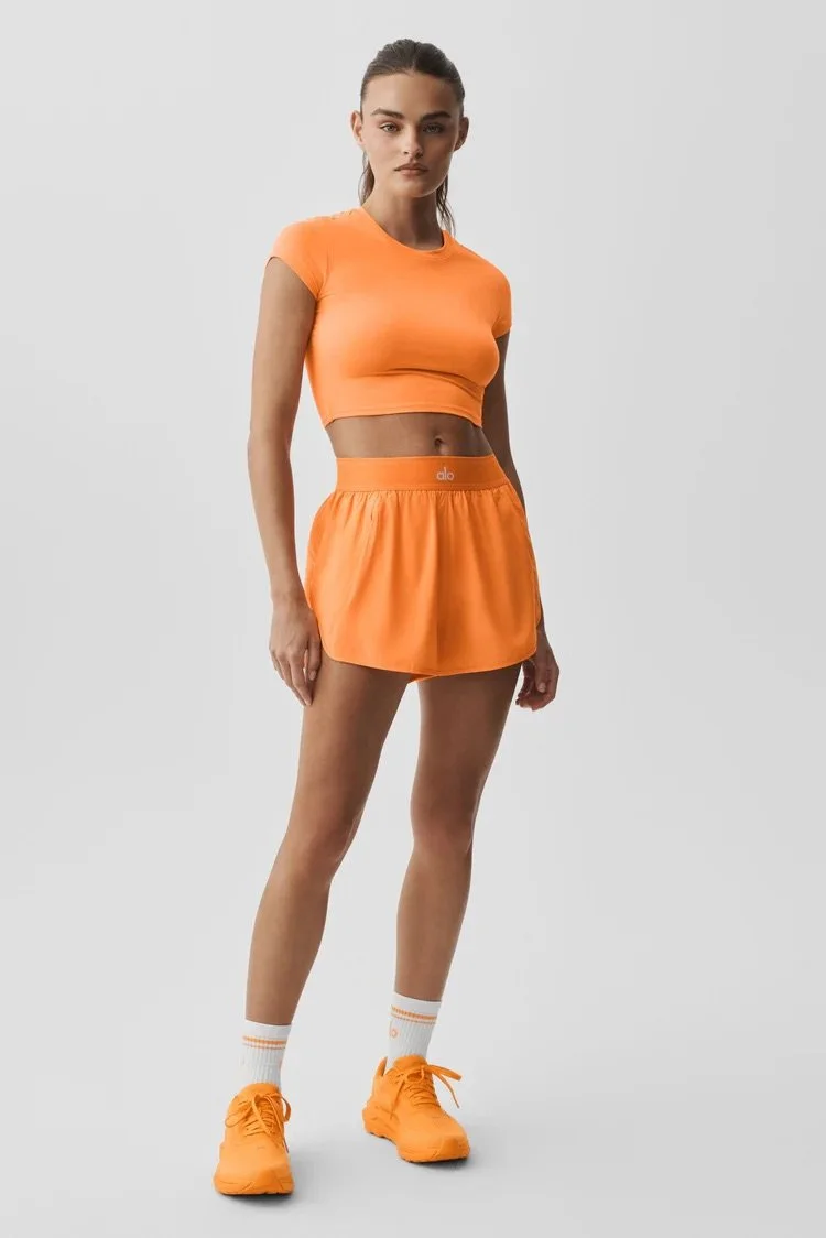 Alosoft Crop Finesse Short Sleeve