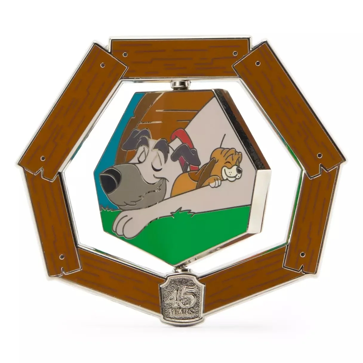 The Fox and the Hound 45th Anniversary Spinner Pin