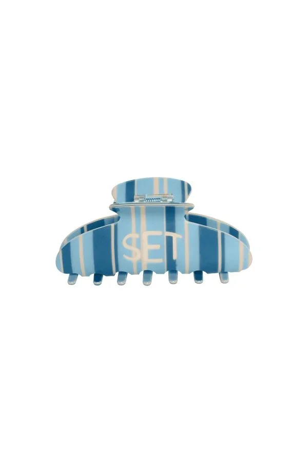 SET Stripe Claw Clip