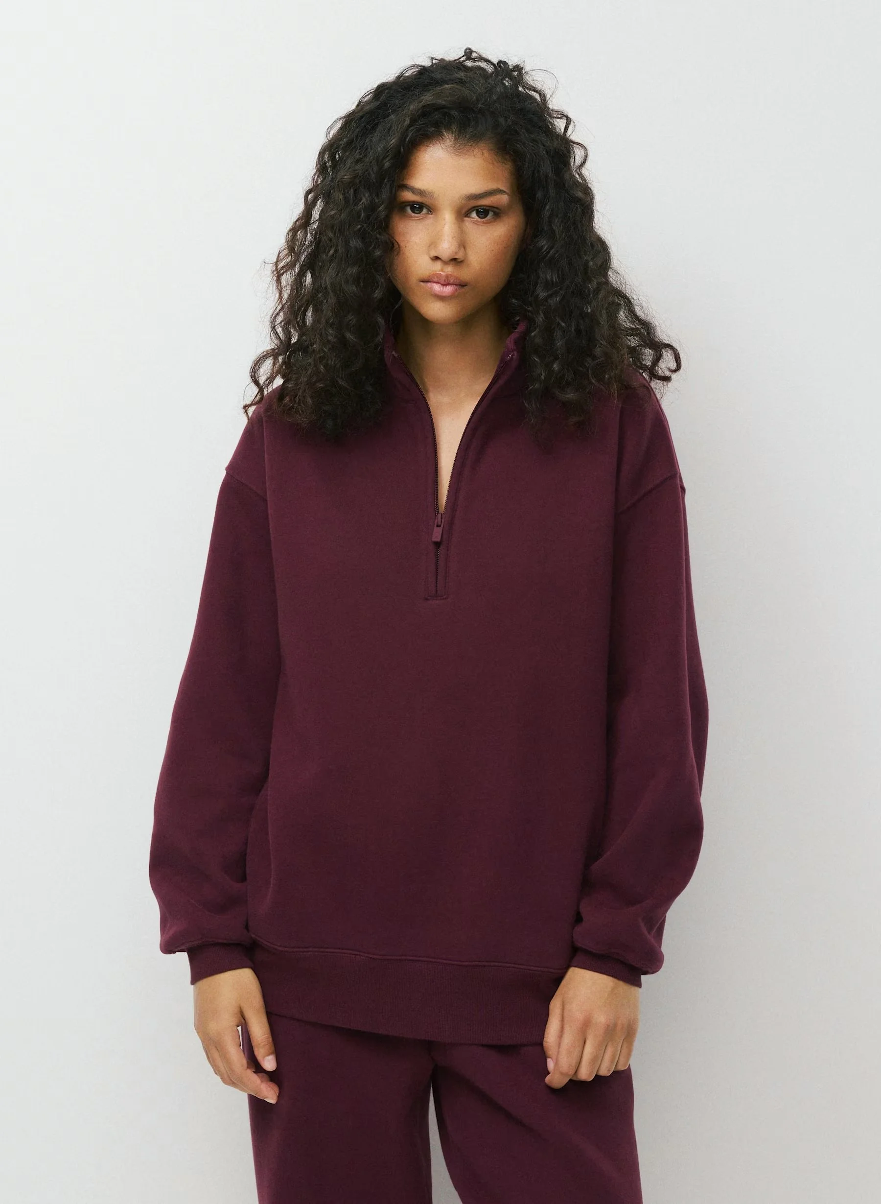 Cozy Sweatfleece Boyfriend 1/2 Zip