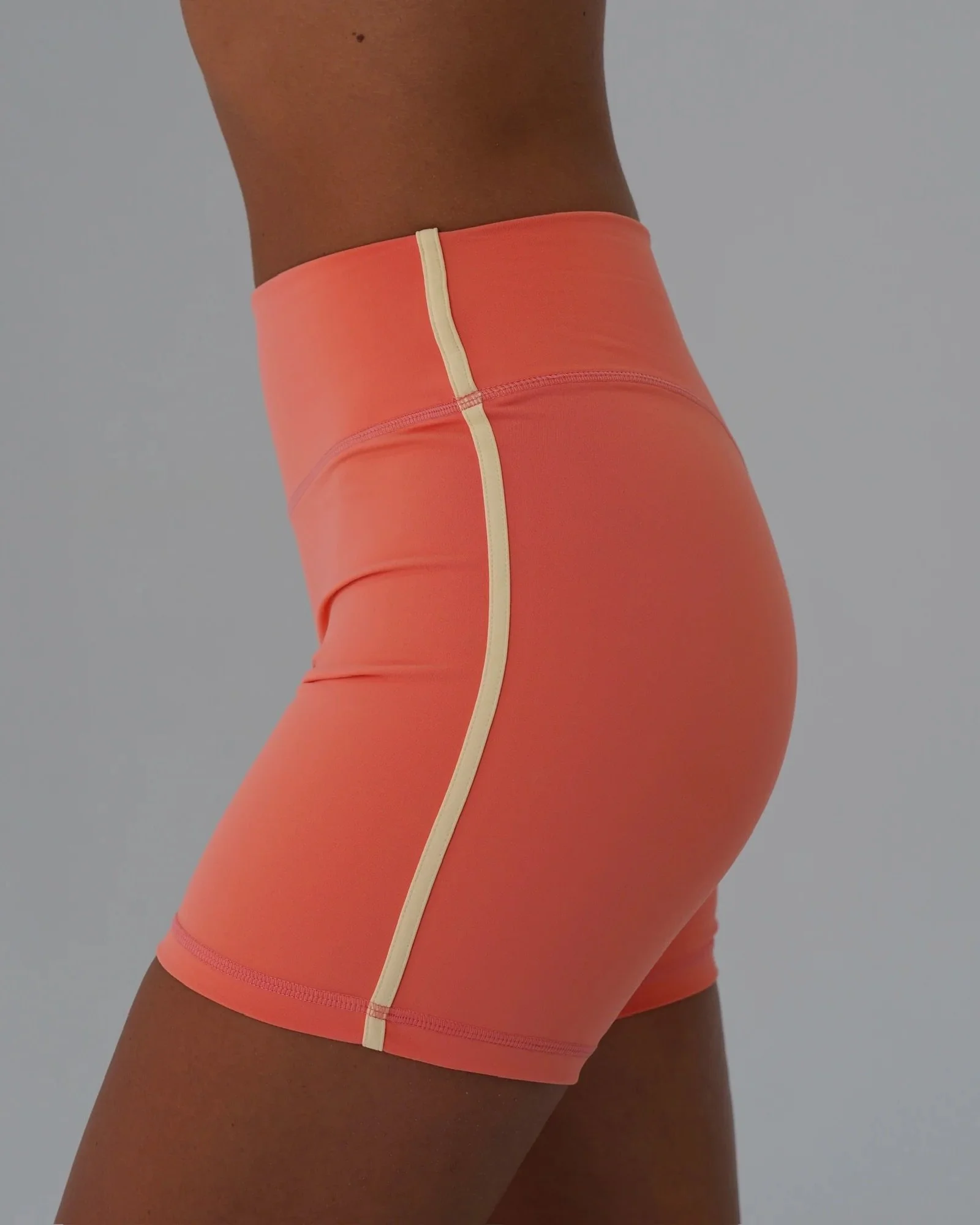 Single Stripe Bridge Short - Guava &amp; Daylight