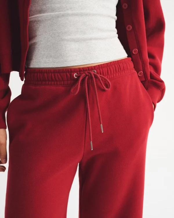 Sunday High Rise Wide Leg Sweatpant