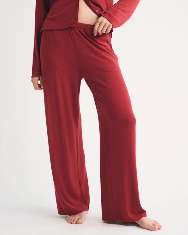 Modal-Blend Wide Leg Sleep Pant