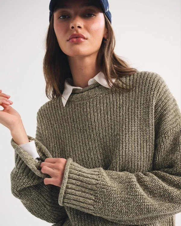 100% Cotton Rollneck Crew Sweater