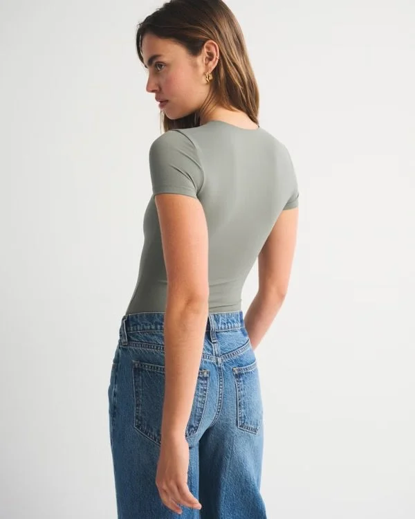Seamless Fabric Tee Bodysuit
