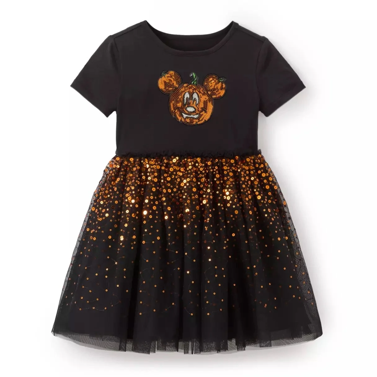 Kids Mickey Halloween Pumpkin Dress