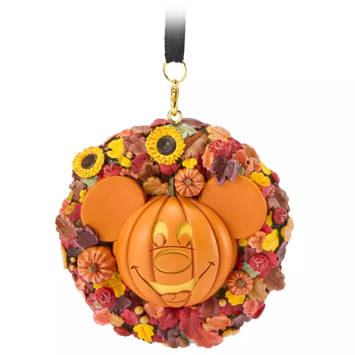 Mickey Jack-o'-Lantern Wreath Halloween Ornament