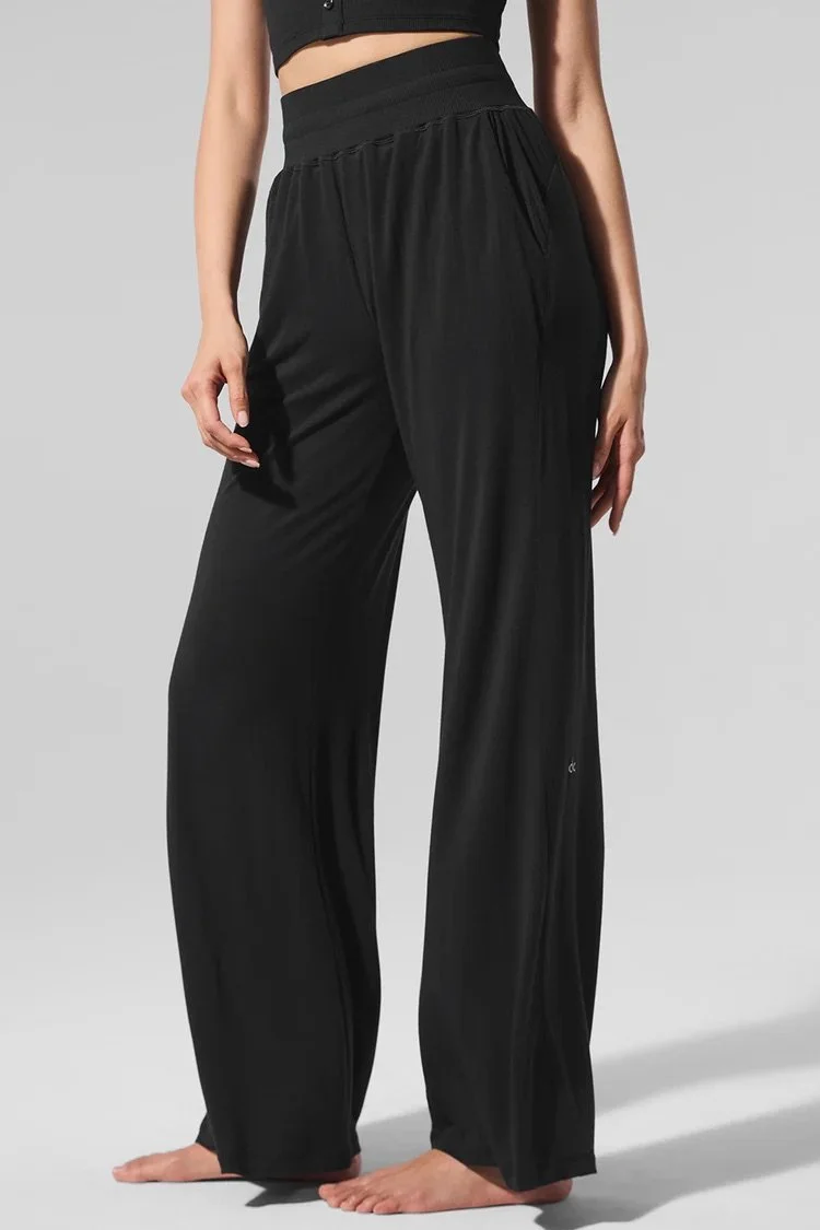 Semi-Sheer Delicate Lounge Flare Pant