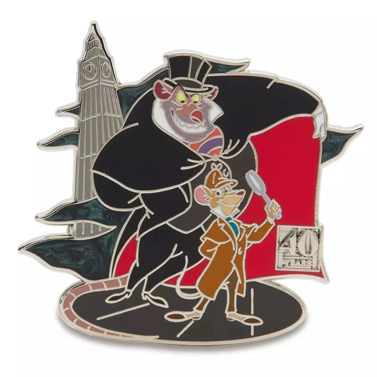 The Great Mouse Detective 40th Anniversary Pin