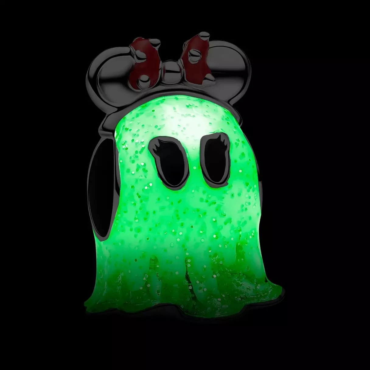 Minnie Ghost GITD Charm