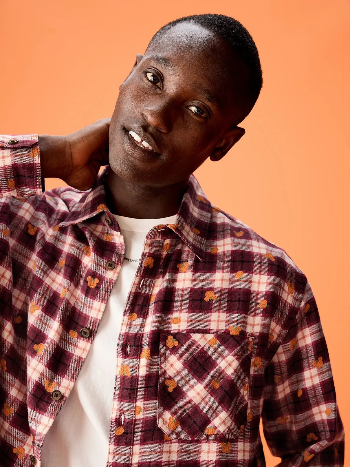 Mickey Mouse Pumpkin Flannel Shirt