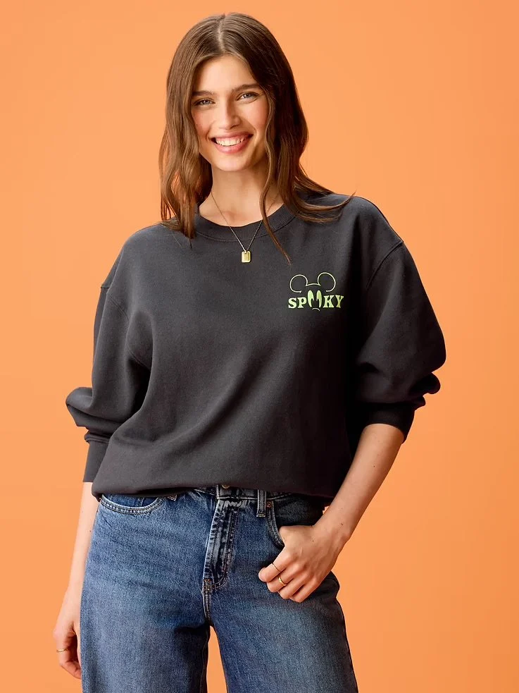 Mickey Mouse Mummy Oversized Crew Sweatshirt