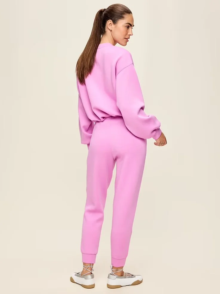 High-Waisted Bounce Fleece Jogger Sweatpants