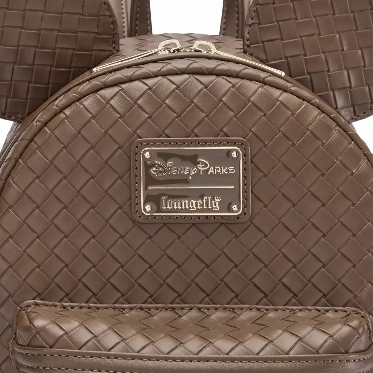 Mickey Woven Faux Leather Loungefly Mini Backpack