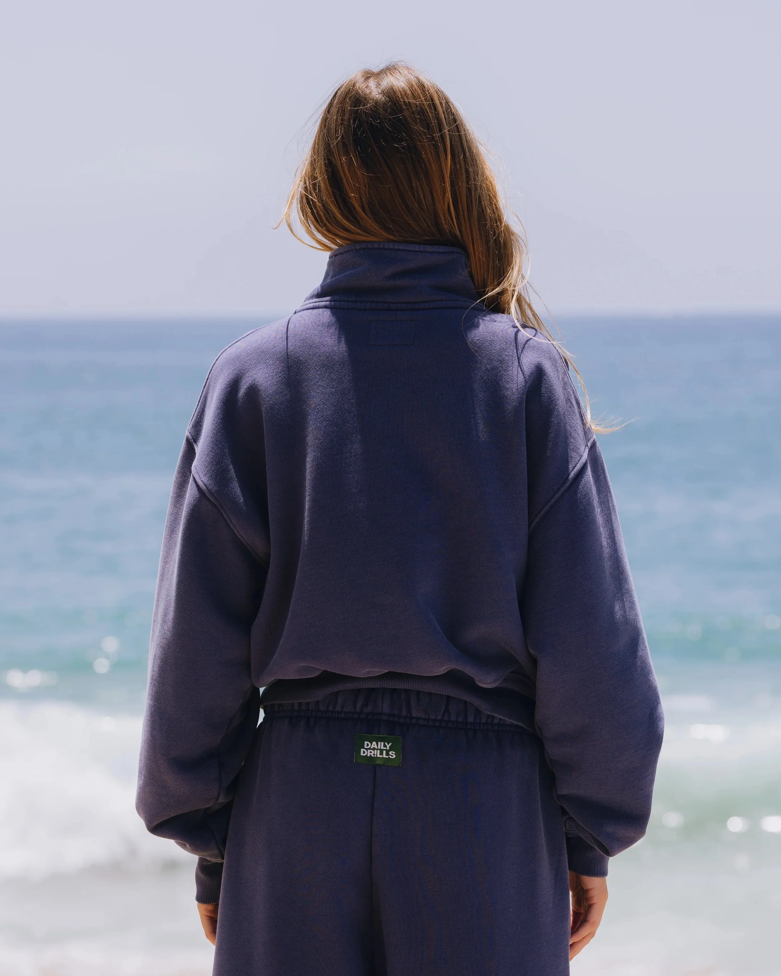 Heavyweight Funnel Neck Daily Quarter Zip