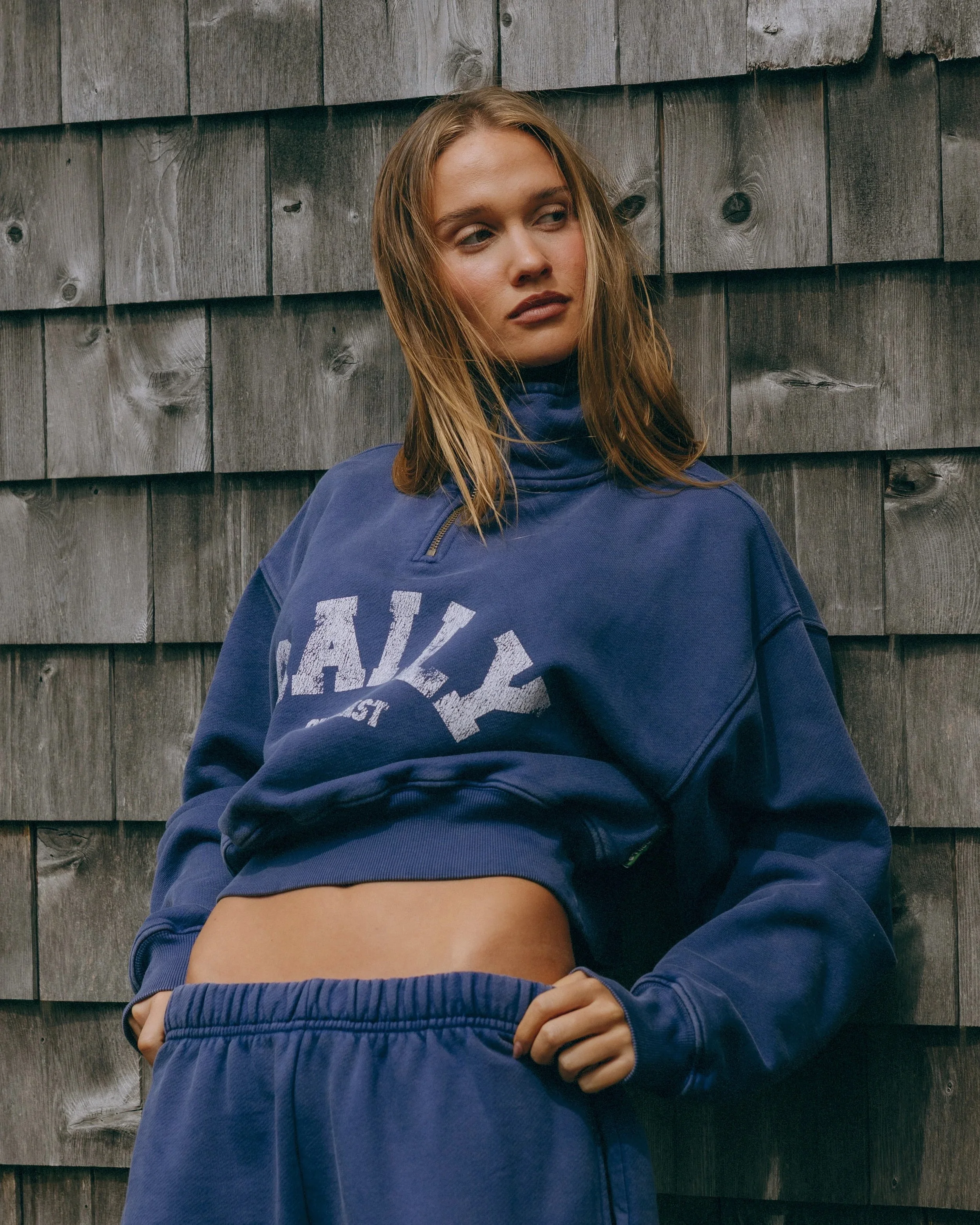 Heavyweight Funnel Neck Daily Quarter Zip