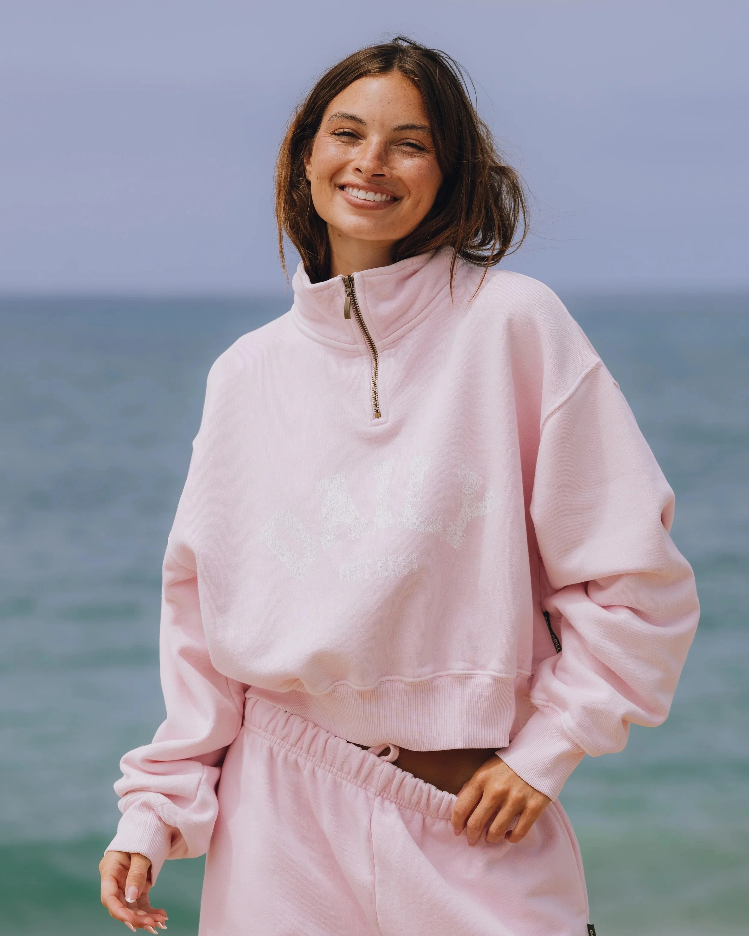 Heavyweight Funnel Neck Daily Quarter Zip‍