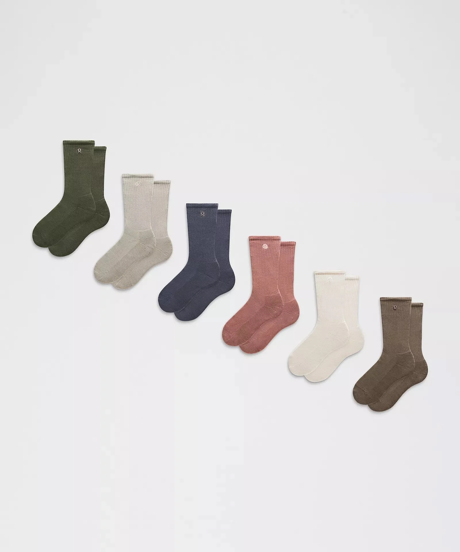 Daily Essential Crew Socks 6 Pack