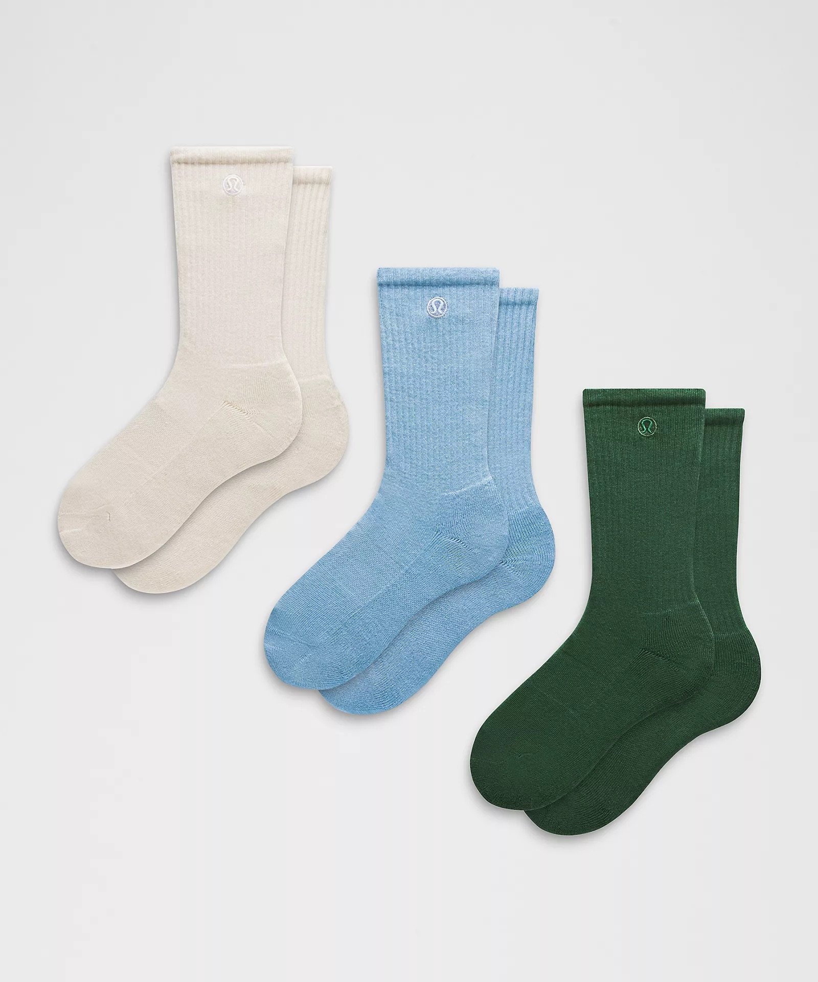 Daily Essential Crew Socks 3 Pack