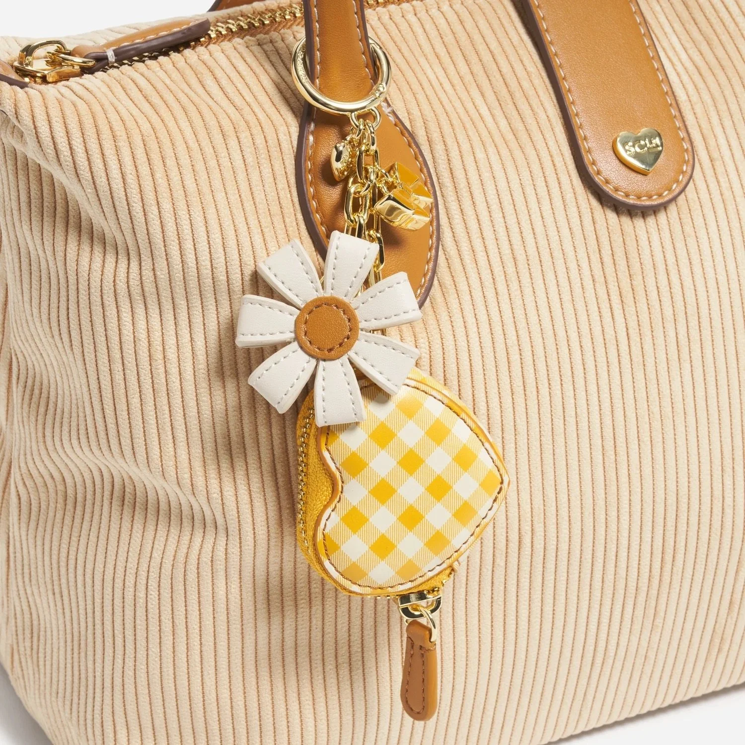 Mini Heart Pouch Bag Charm