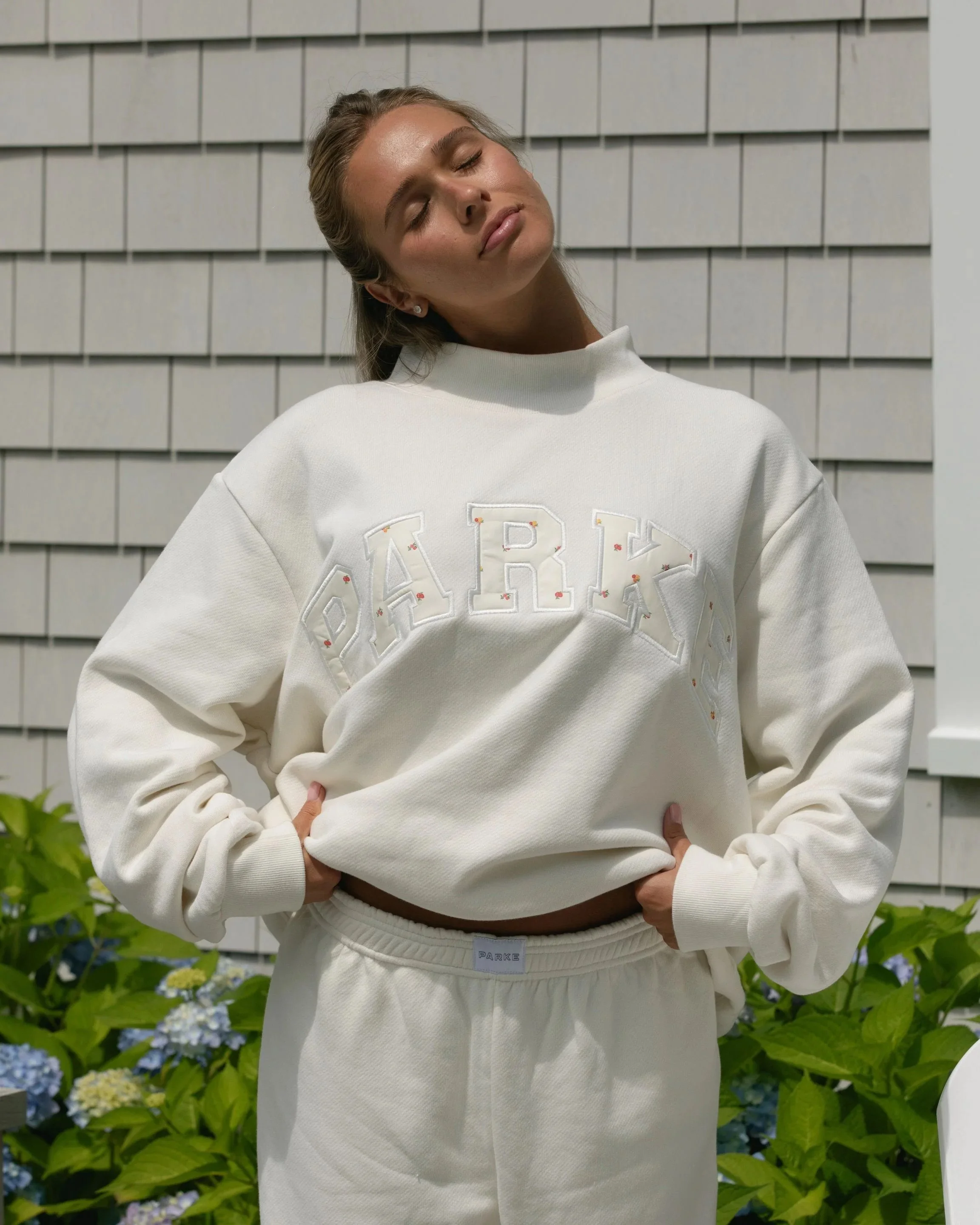 Varsity Mockneck - Ivory
