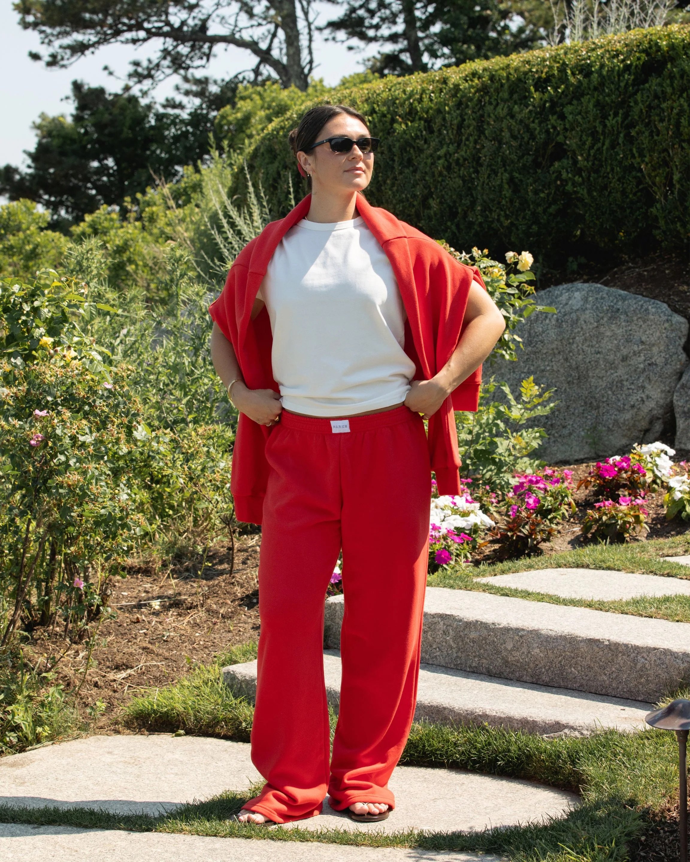Boxer Sweatpants - Ruby
