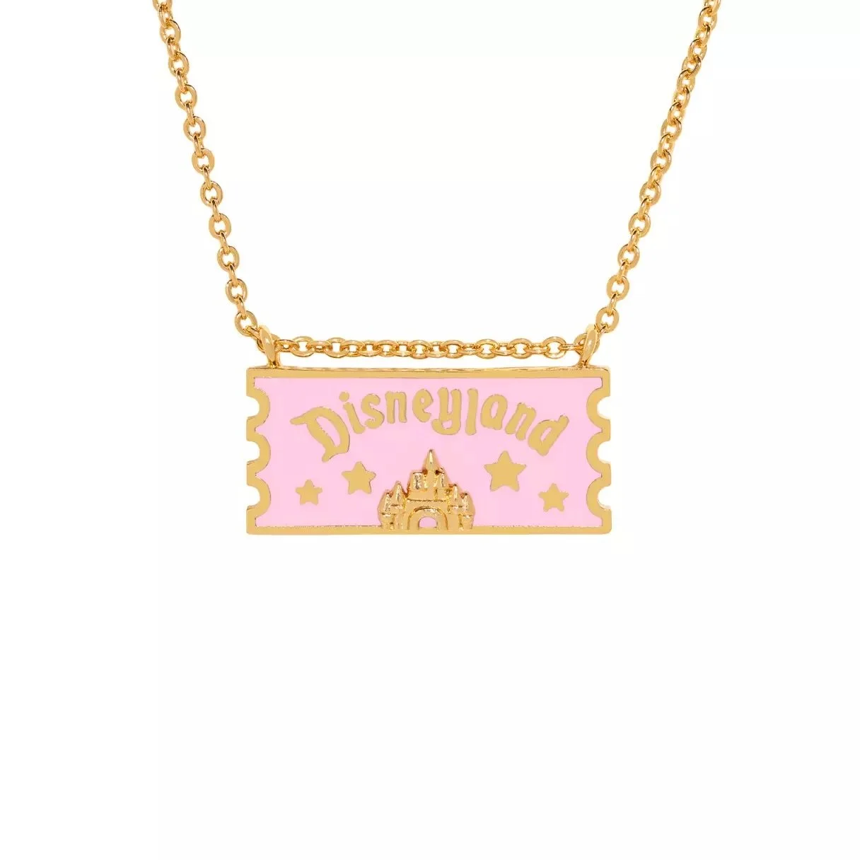 Disneyland Ticket Pendant Necklace