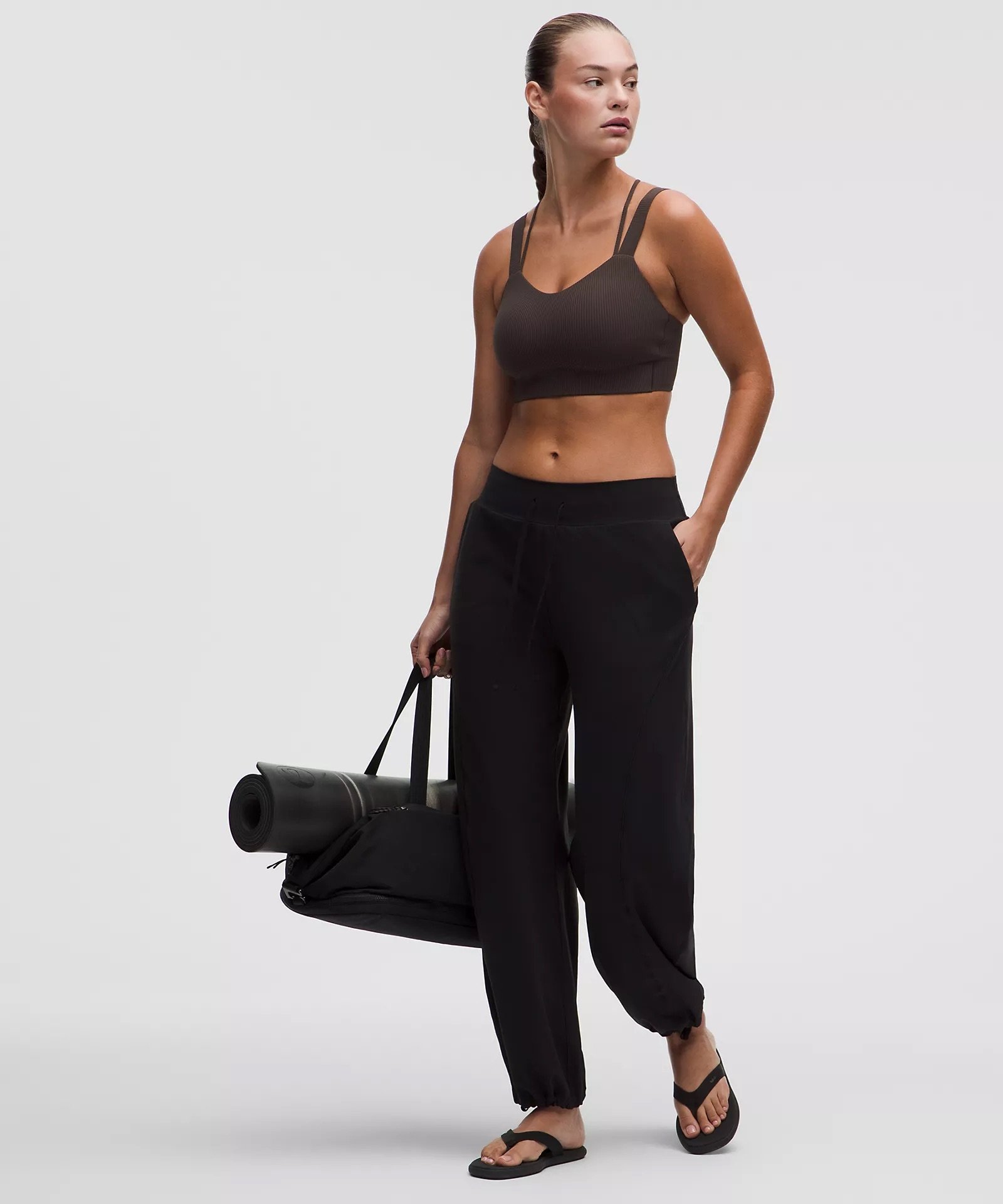 Like a Cloud Ribbed Longline Bra - D/DD Cup