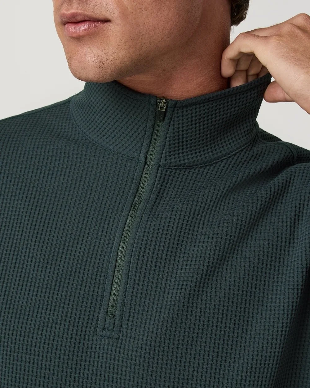 Lightweight Tech Waffle Quarter Zip