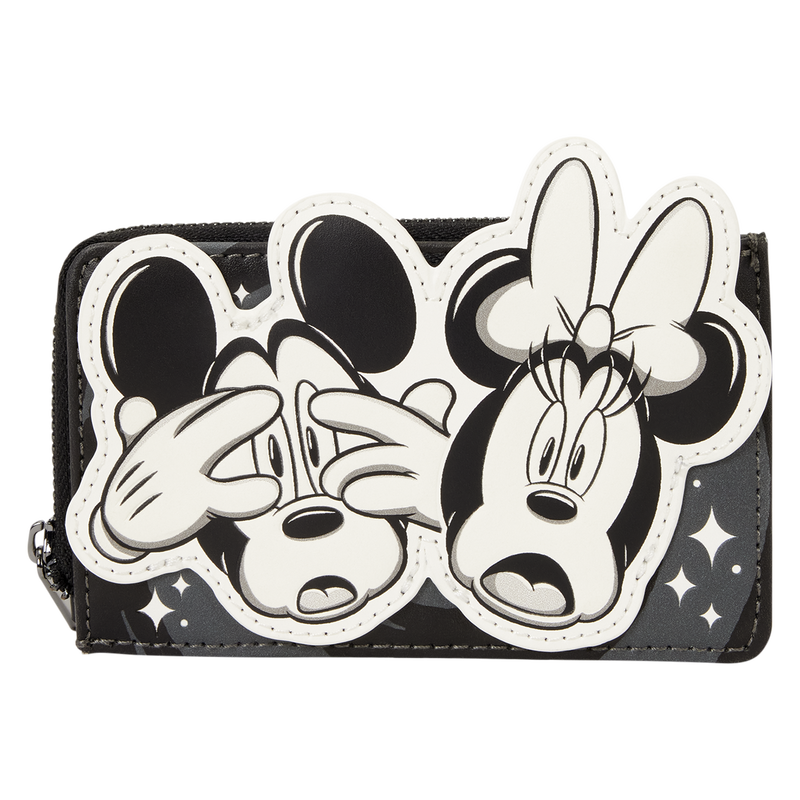 Mickey &amp; Minnie Mouse Ghost Zip Around Card Holder
