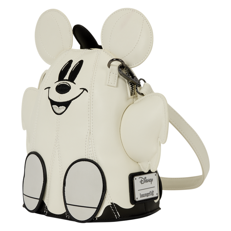 Mickey &amp; Minnie Ghost Glow Figural Crossbody Bag