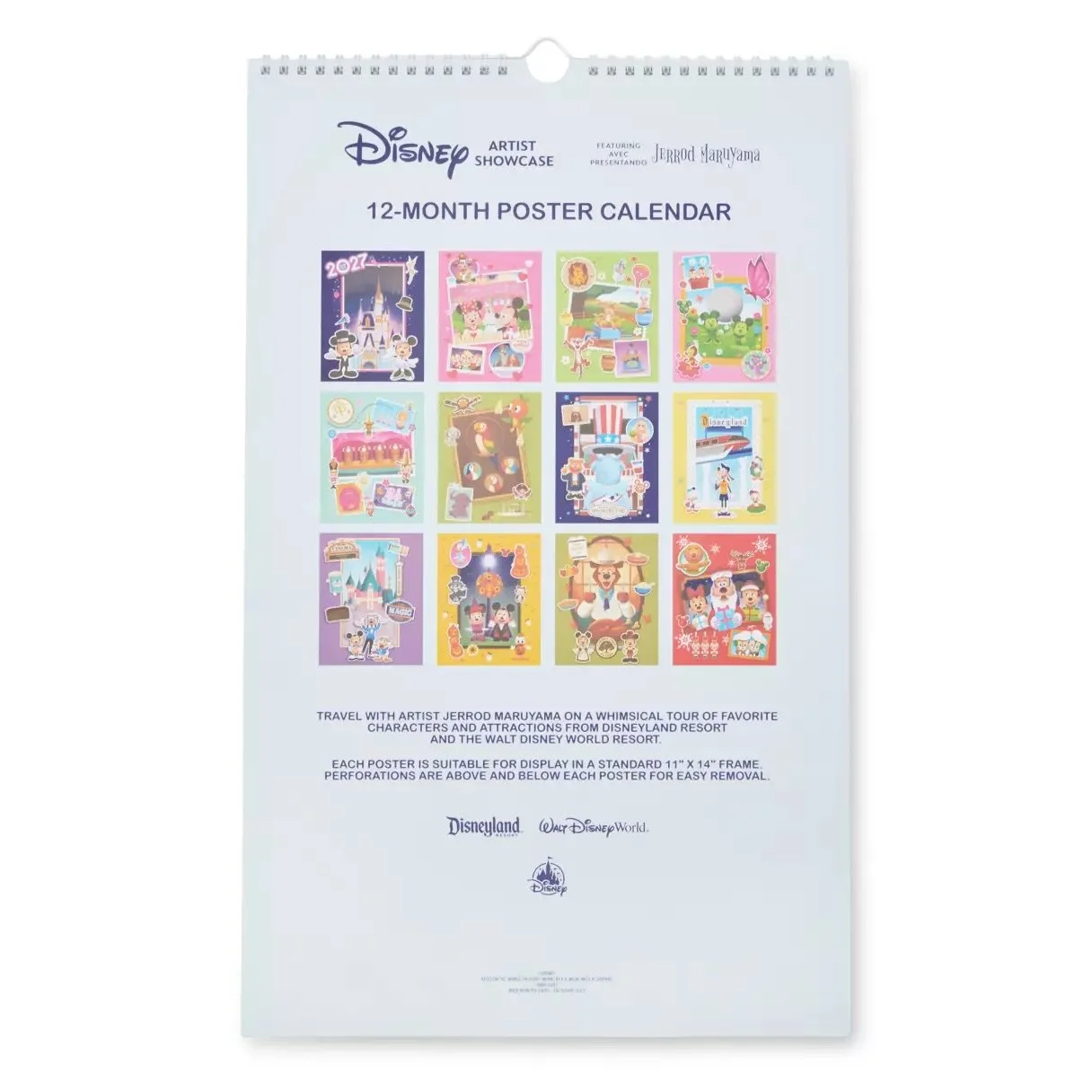 Disney Parks 2027 Poster Calendar by Jerrod Maruyama