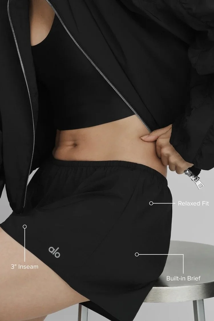 High-Waist Prismatic Short