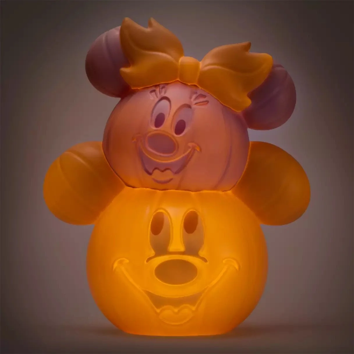 Mickey &amp; Minnie Halloween Pastel Pumpkin Light-Up Decor