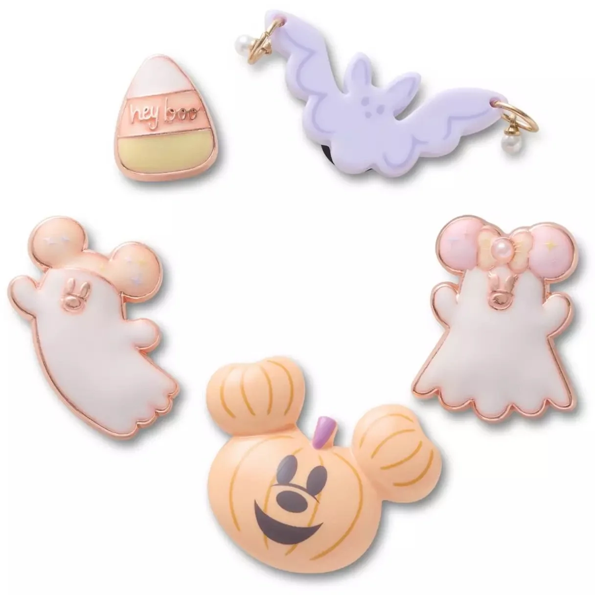 Mickey &amp; Minnie Cutie Ghost Halloween Crocs Jibbitz Set